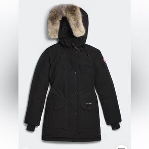 Authentic Canada Goose Trillium Black Parka with Fur